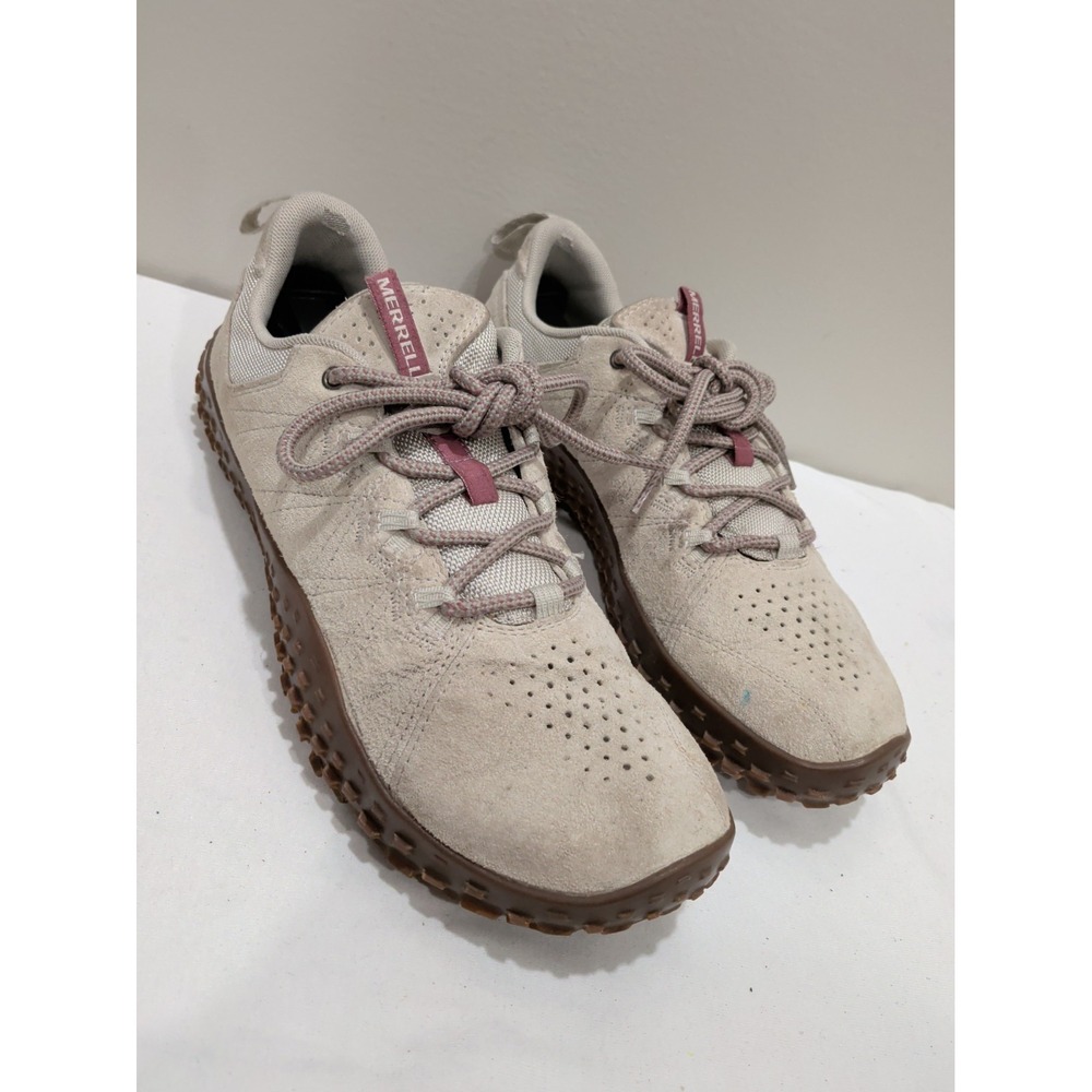 Merrell Wrapt Women's Sneakers Birch Beige Suede Athletic Shoes J036004 Size 10
